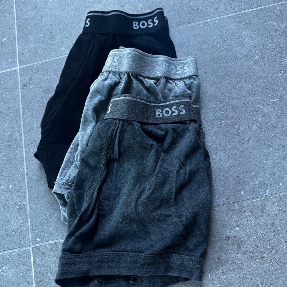 BOSS Men's Boxer Briefs Set - Black and Gray